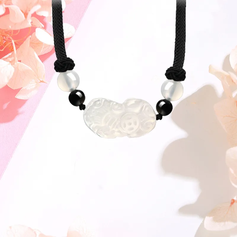 CHINA GOLD Chalcedony Necklaces Women's-3