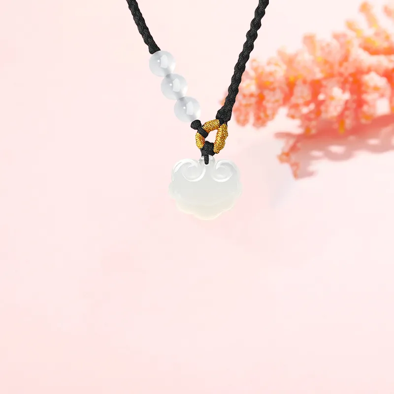 CHINA GOLD Chalcedony Necklaces Women's-3