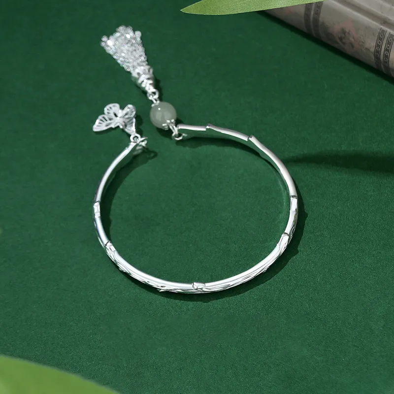 CHINA GOLD Hetian Jade Bangles White Jade/Pale Greenish White Jade Women's-4