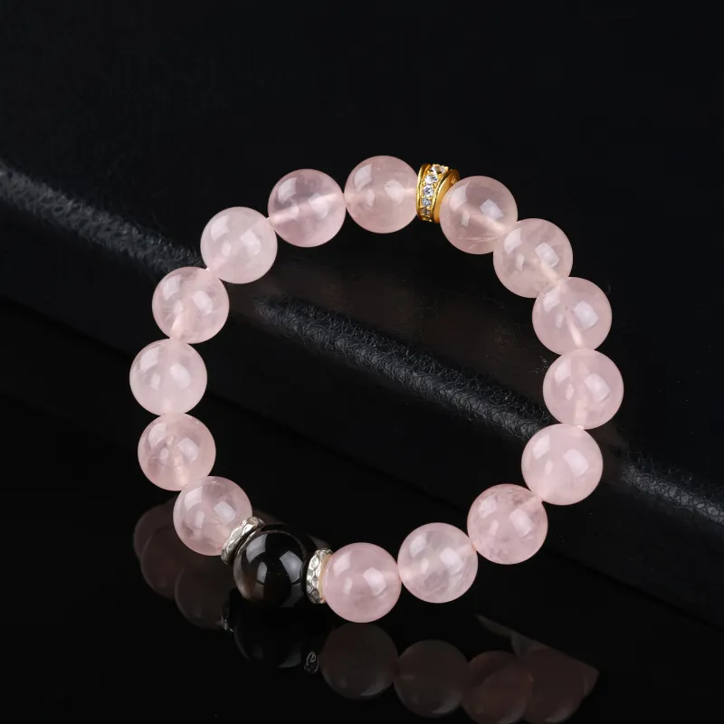 CHINA GOLD Natural Obsidian Bracelets Unisex-14