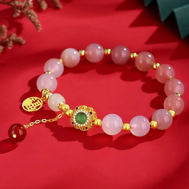 CHINA GOLD Agate Bracelets Women's-2