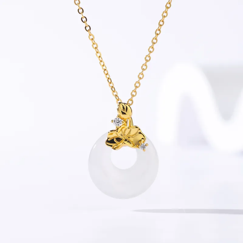 CHINA GOLD Agate Jade Necklaces Women's-1