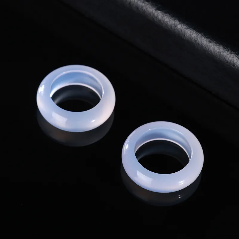 CHINA GOLD Natural Agate Rings Unisex-3