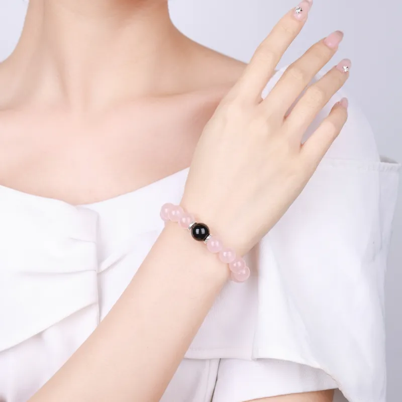 CHINA GOLD Natural Obsidian Bracelets Unisex-10