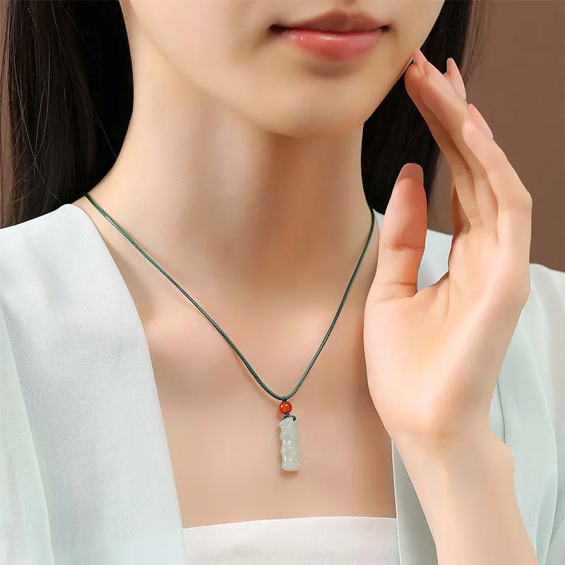 CHINA GOLD Hetian Jade Necklaces White Jade/Pale Greenish White Jade Women's-4