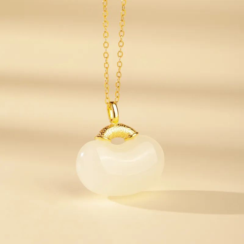 CHINA GOLD Pendants Pale Greenish White Jade Women's-2