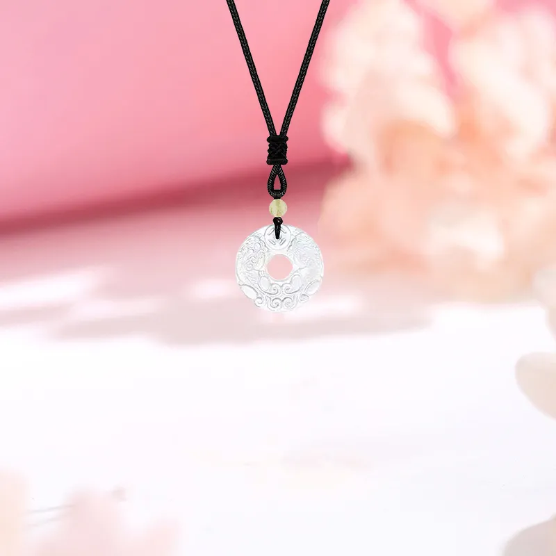 CHINA GOLD Chalcedony Jade Necklaces Women's-2