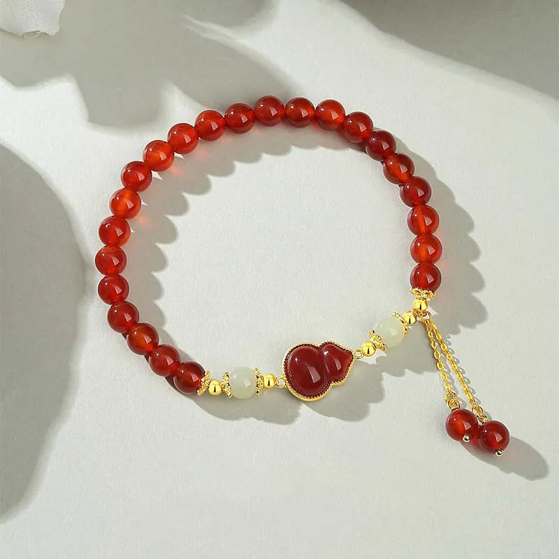 CHINA GOLD Agate Bracelets Women's-3