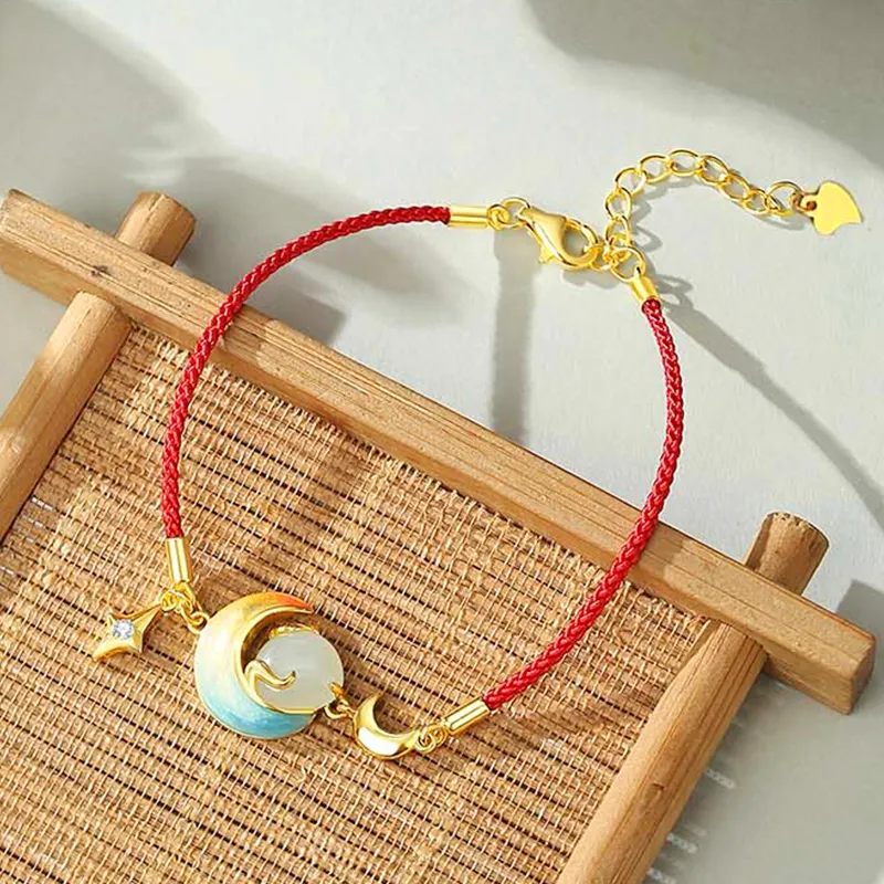 CHINA GOLD Hetian Jade Bracelets White Jade/Pale Greenish White Jade Women's-1