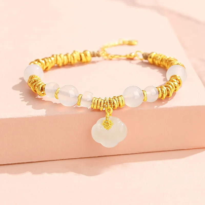 CHINA GOLD Agate Bracelets Women's-1