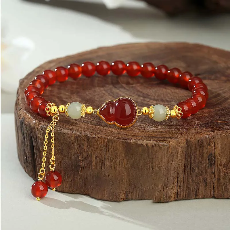 CHINA GOLD Agate Bracelets Women's-1