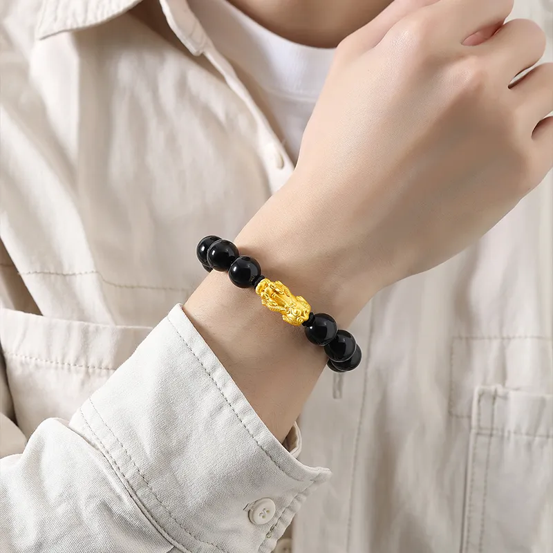 CHINA GOLD Agate Bracelets Unisex-4