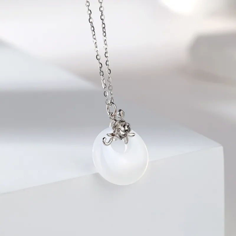 CHINA GOLD Natural Chalcedony Necklaces Women's-2
