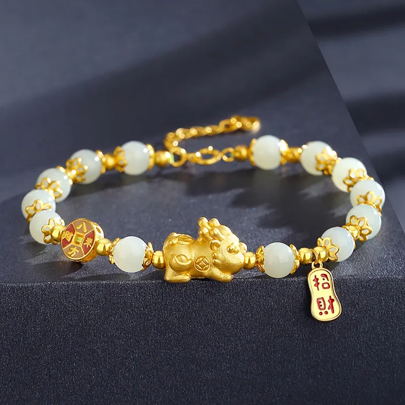 CHINA GOLD Bracelets White Jade/Pale Greenish White Jade Women's-1