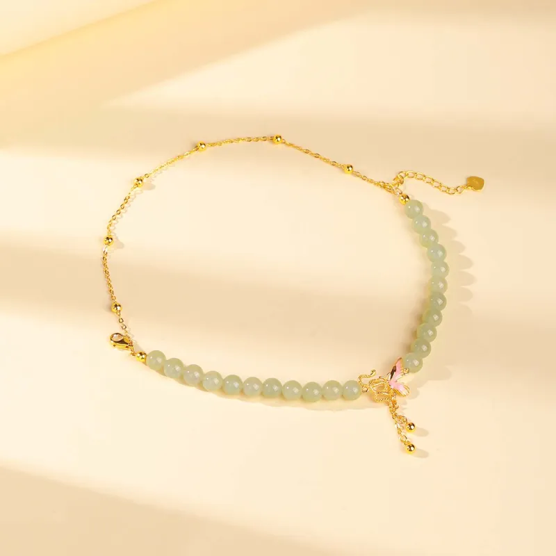 CHINA GOLD Bracelets Pale Greenish White Jade Women's-1