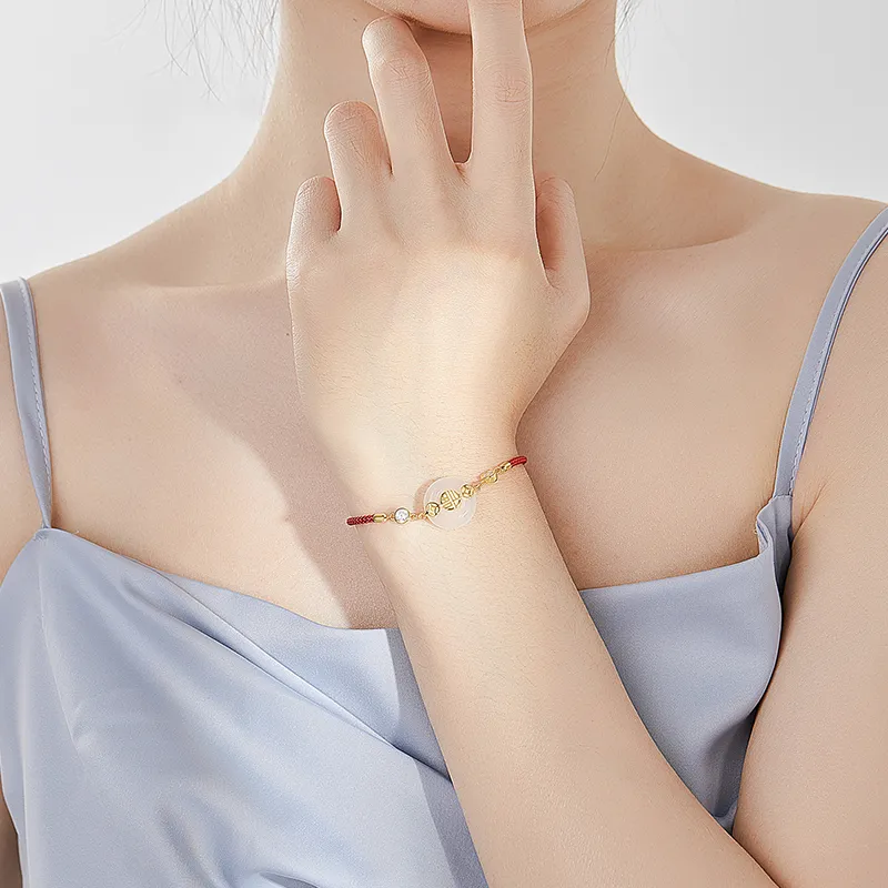 CHINA GOLD Chalcedony Bracelets Women's-4
