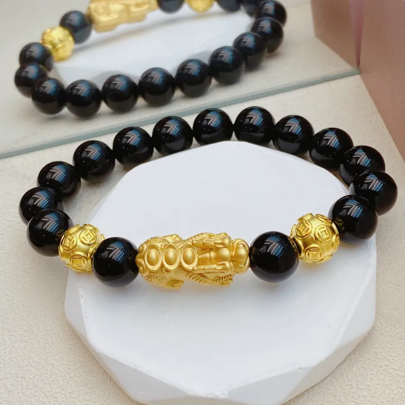 CHINA GOLD Agate Bracelets Unisex-6
