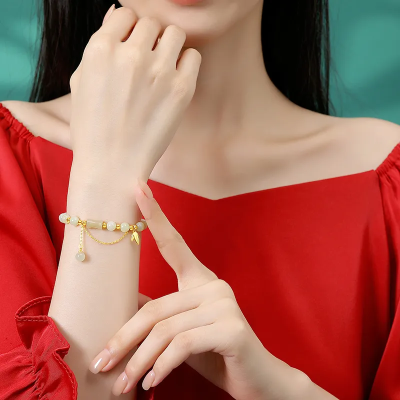 CHINA GOLD Hetian Jade Bracelets White Jade/Pale Greenish White Jade Women's-1