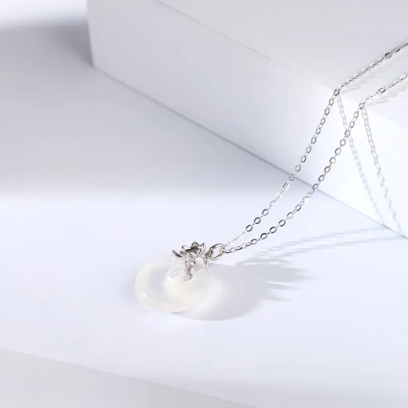 CHINA GOLD Agate Necklaces Women's-2