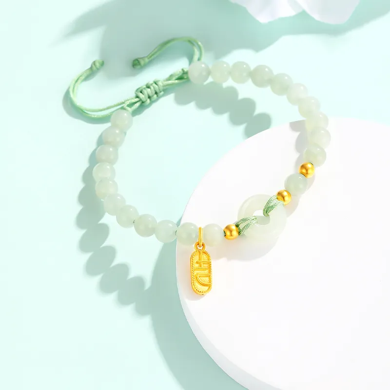 CHINA GOLD Hetian Jade Bracelets White Jade/Pale Greenish White Jade Women's-2