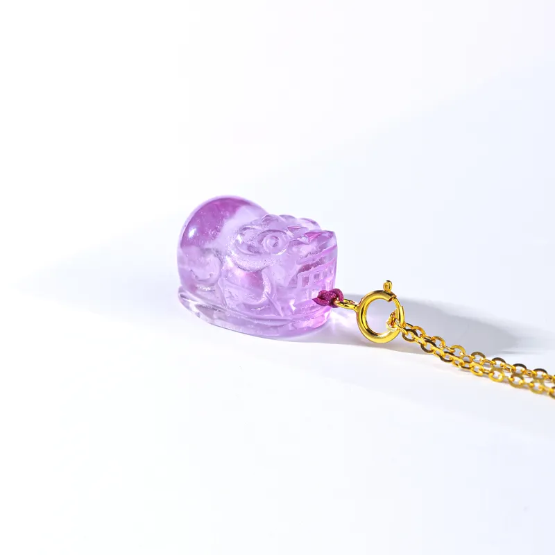CHINA GOLD Crystal Jade Necklaces Women's-2