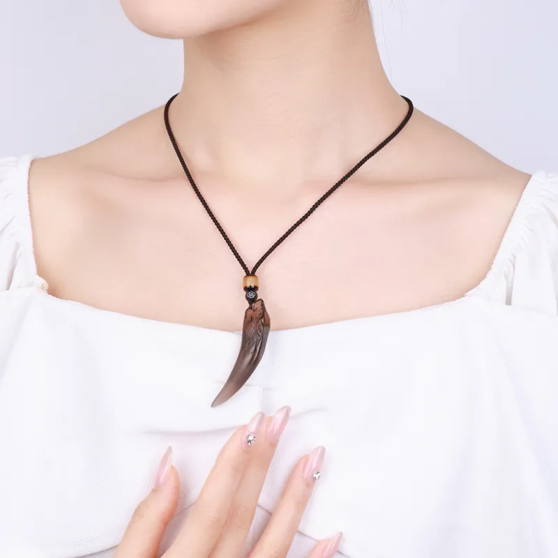 CHINA GOLD Natural Obsidian Necklaces Unisex-4