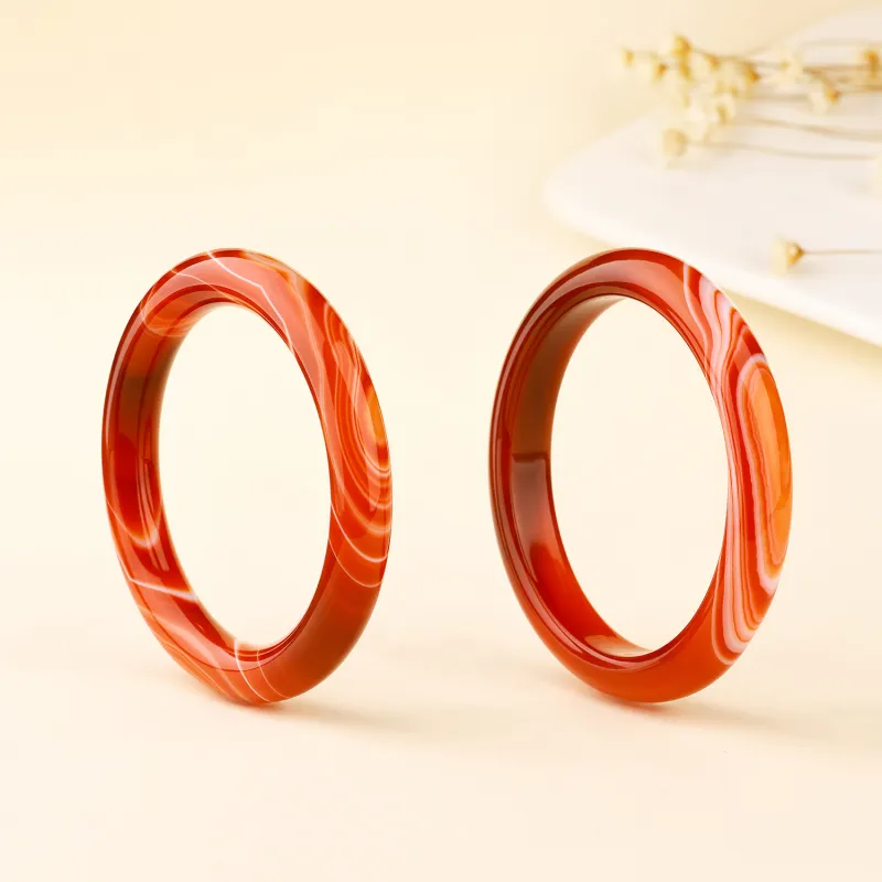 CHINA GOLD Agate Bangles Unisex-1