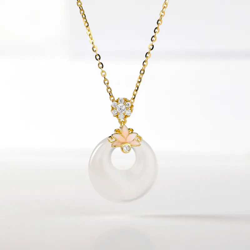 CHINA GOLD Agate Necklaces Women's-1