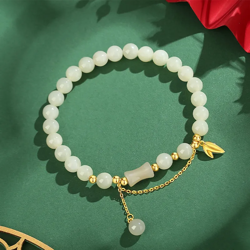 CHINA GOLD Hetian Jade Bracelets White Jade/Pale Greenish White Jade Women's-4