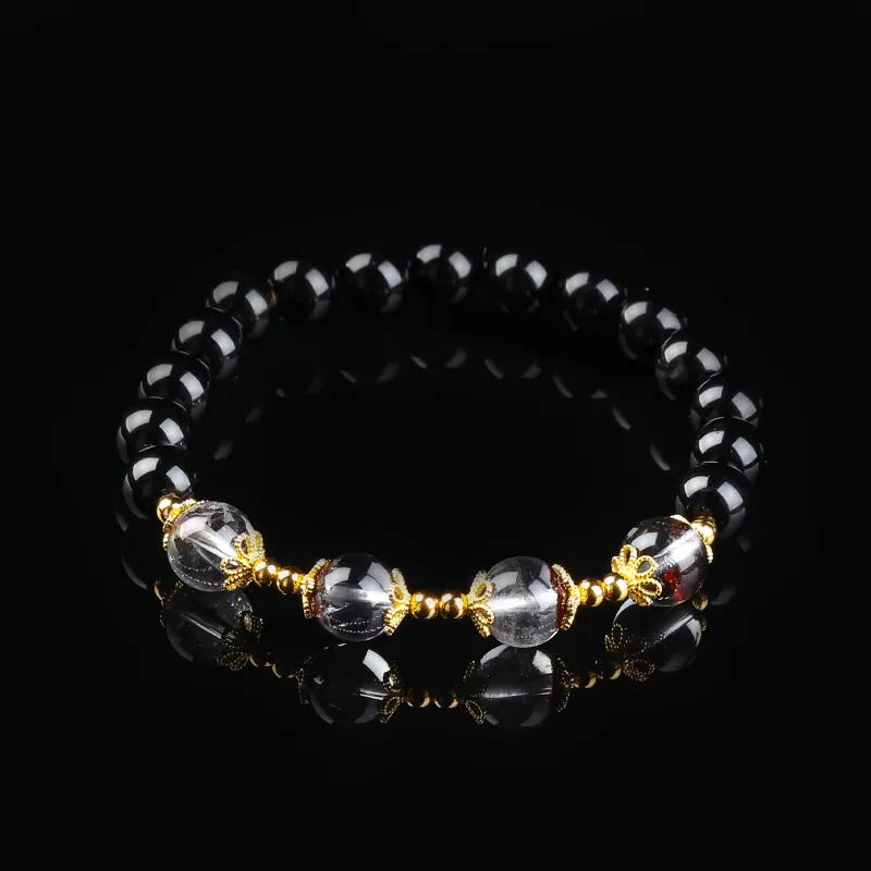 CHINA GOLD Obsidian Bracelets Unisex-1