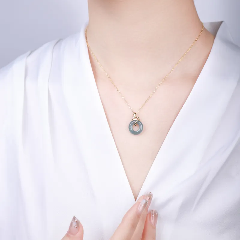 CHINA GOLD Ice Glutinous Necklaces Women's-5