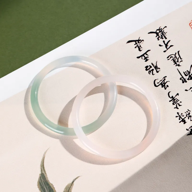 CHINA GOLD Chalcedony Bangles Women's-5