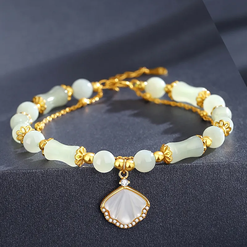 CHINA GOLD Hetian Jade Bracelets White Jade/Pale Greenish White Jade Women's-1