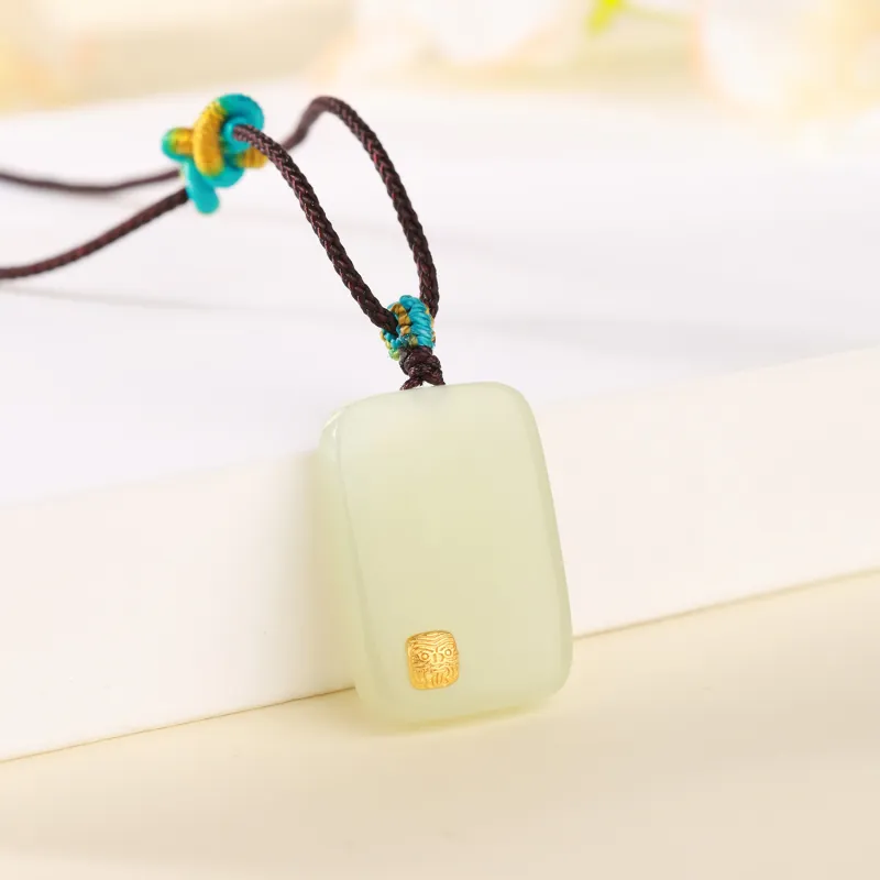 CHINA GOLD Pendants Pale Greenish White Jade Unisex-2