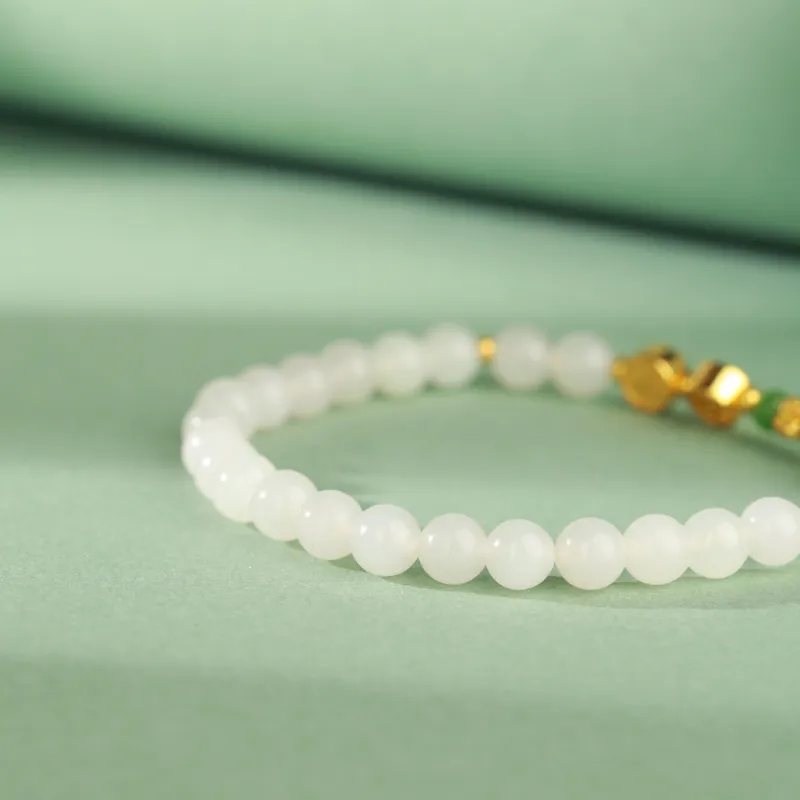 CHINA GOLD Bracelets White Jade Women's-3