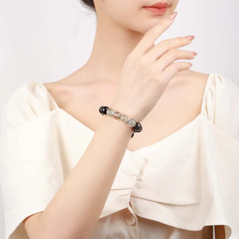 CHINA GOLD Natural Obsidian Bracelets Unisex-1