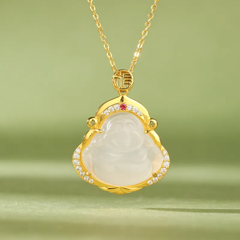 CHINA GOLD Agate Necklaces Women's-1