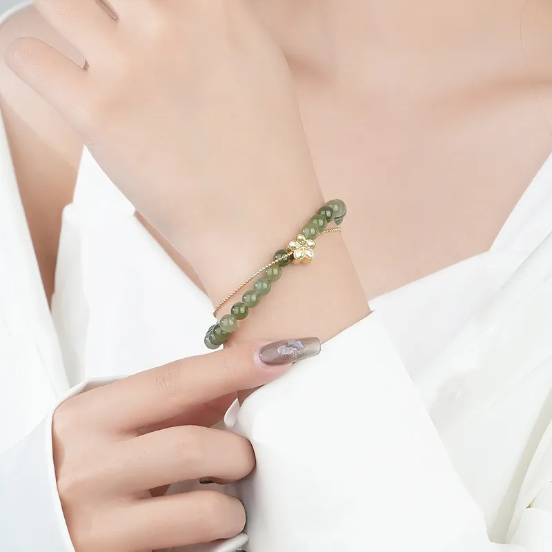 CHINA GOLD Hetian Jade Bracelets White Jade/Pale Greenish White Jade Women's-4