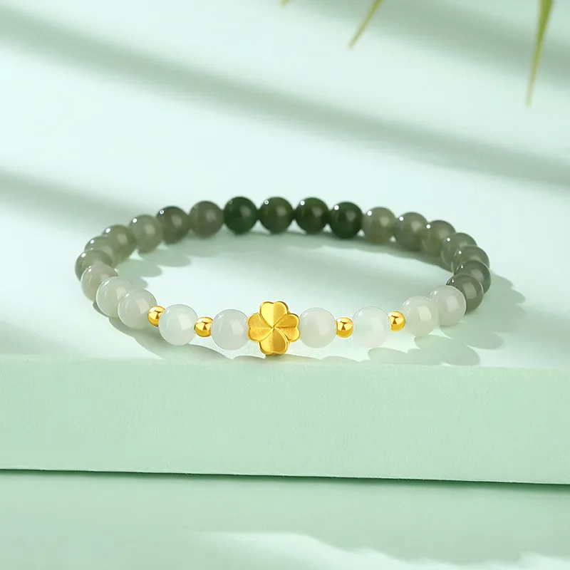 CHINA GOLD Hetian Jade Bracelets White Jade/Pale Greenish White Jade Women's-1