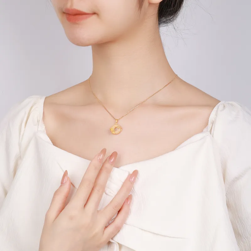 CHINA GOLD Natural Agate Jade Necklaces Women's-5