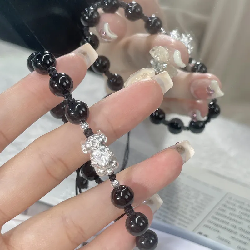CHINA GOLD Glass Cat Eye Bracelets Unisex-3