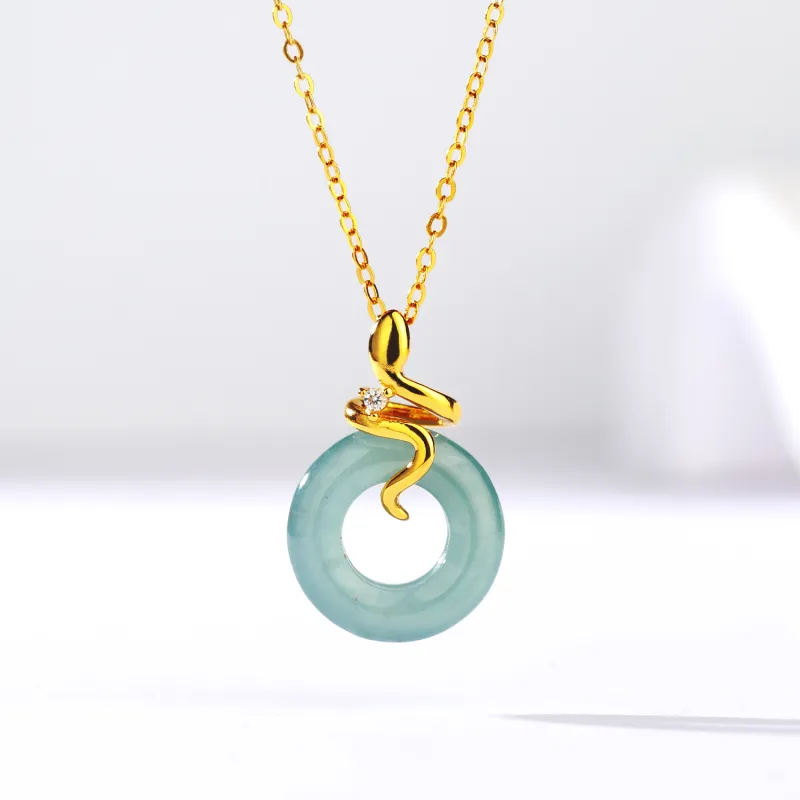 CHINA GOLD Ice Glutinous Necklaces Women's-1
