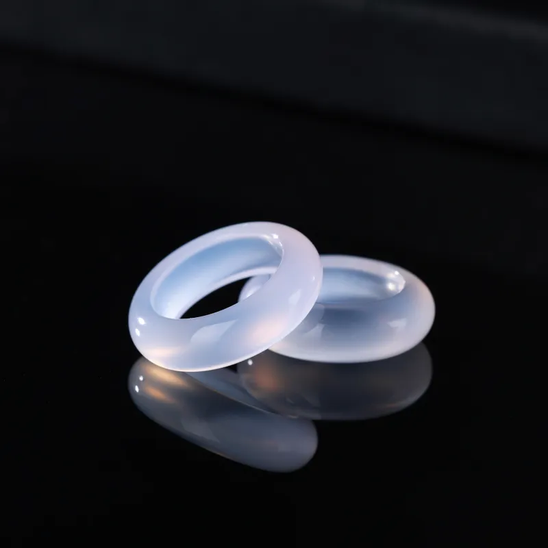 CHINA GOLD Natural Agate Rings Unisex-2