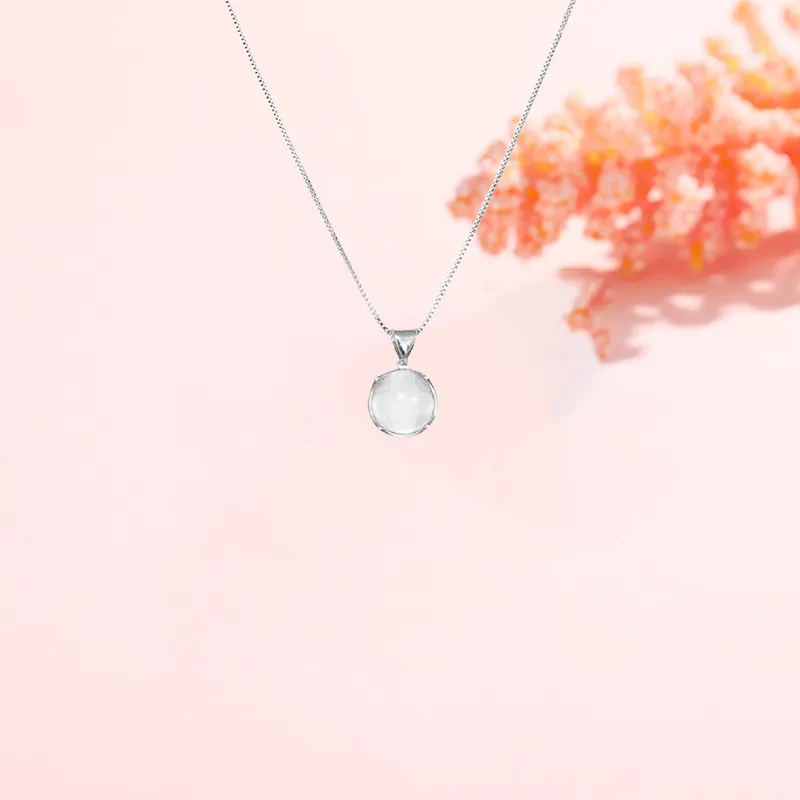 CHINA GOLD Chalcedony Jade Necklaces Women's-3