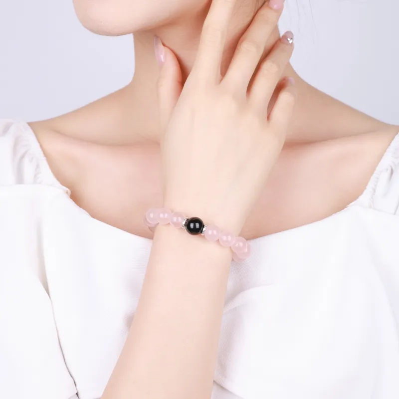 CHINA GOLD Natural Obsidian Bracelets Unisex-17