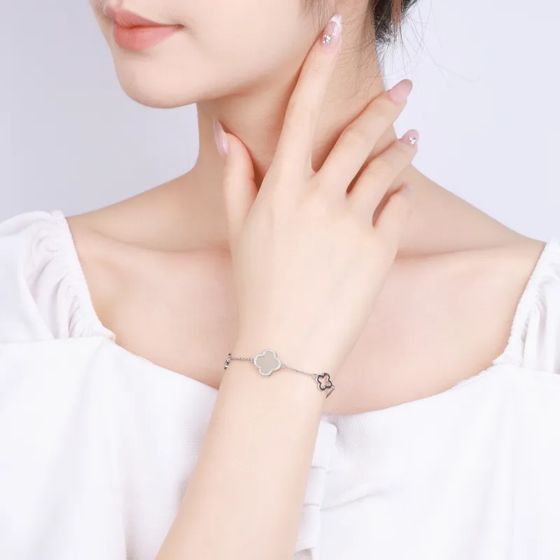 CHINA GOLD Bracelets Pale Greenish White Jade Women's-5