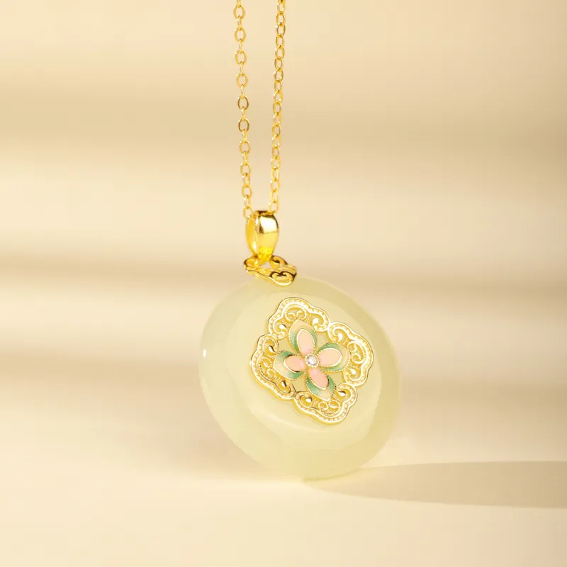 CHINA GOLD Pendants Pale Greenish White Jade Women's-2