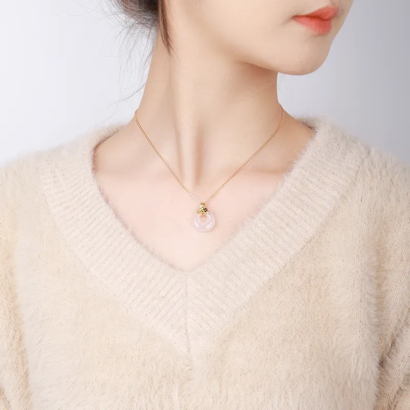 CHINA GOLD Agate Jade Necklaces Women's-5