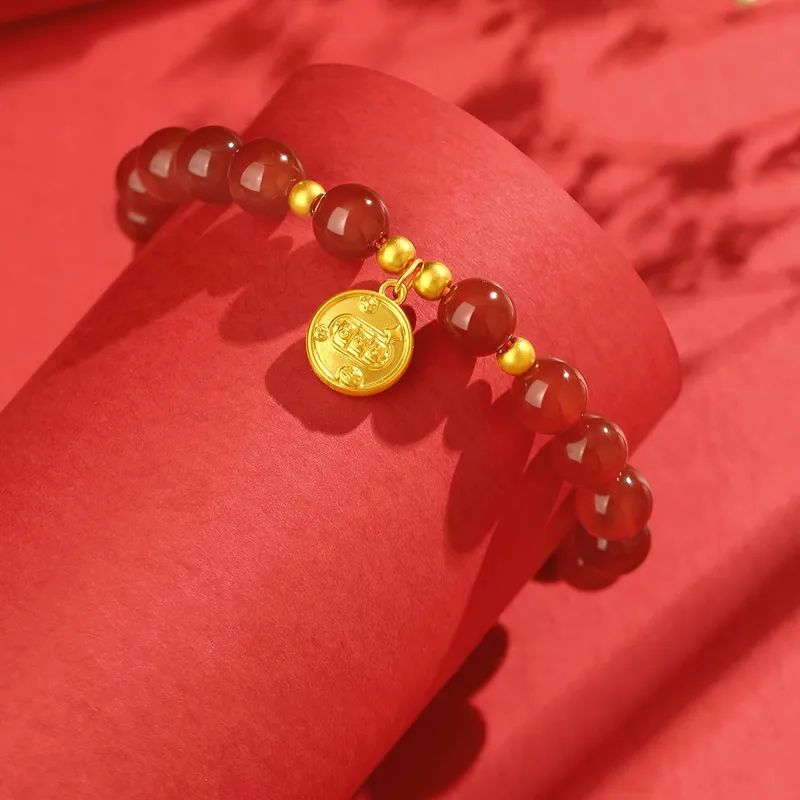 CHINA GOLD Agate Bracelets Women's-3