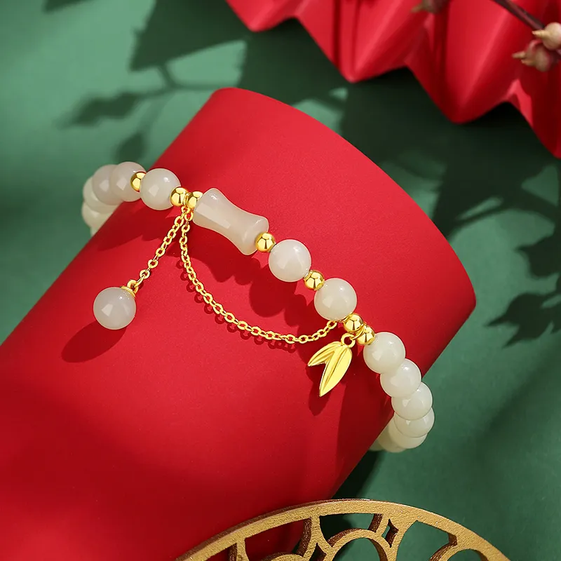CHINA GOLD Hetian Jade Bracelets White Jade/Pale Greenish White Jade Women's-2